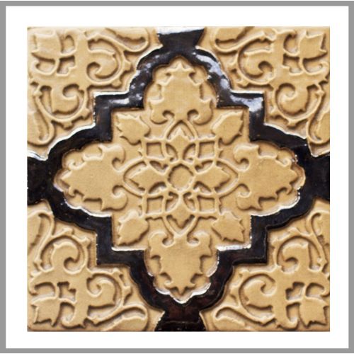 1 Fliese - Wand-Design - Design Fliesen - Orientstern Birch Silber - Wall-Design -