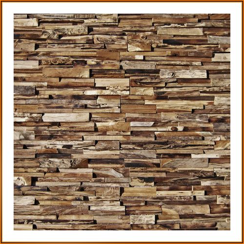 Nachhaltiges Wandpaneel aus recyceltem Teakholz – handgefertigte Holzstruktur für warme, individuelle Wandgestaltung.