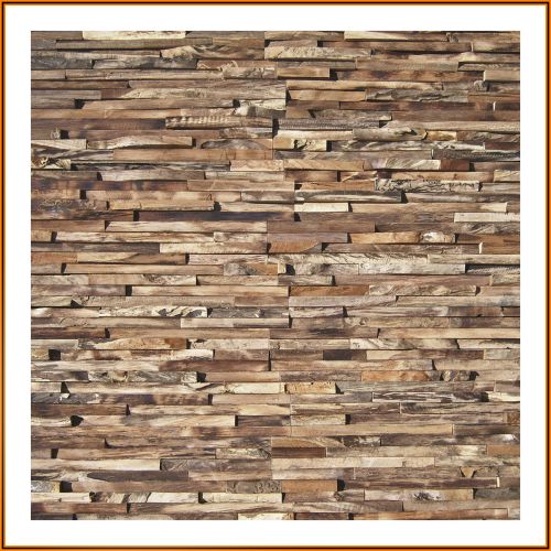 Recycling-Holzpaneel aus Teakholz – handgefertigter Wandverblender mit charaktervoller Struktur für stilvolle Innenräume.