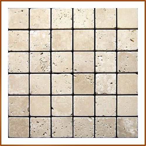 1 qm - LS-4103203 - Travertin - Mosaikfliesen - Natursteinmosaik - Wandfliesen - Bodenfliesen