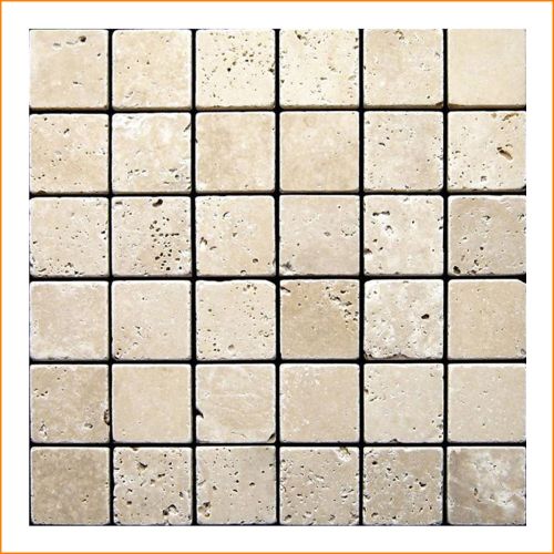 1 Fliese - LS-4103203 - Travertin - Mosaik - Fliesen - Naturstein - Wand-Design - Boden-Design