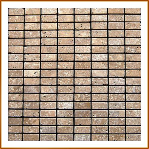 1 qm - LS-TMDA-16-003 - Travertin - Mosaikfliesen - Natursteinmosaik - Wandfliesen - Bodenfliesen