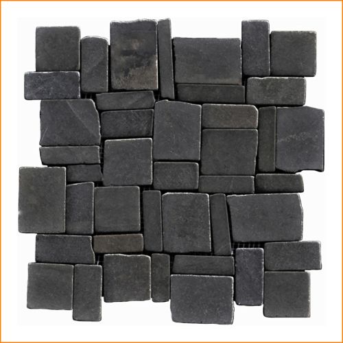 1 Mosaikfliese Grau - M-019 - Naturstein Marmor Bodenfliesen Wandfliesen