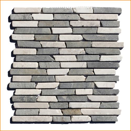 1 Mosaikfliese - ST-435 - Mosaikfliesen - Naturstein - Fliesen - Marmor - Wand-Design - Wand-Verblender