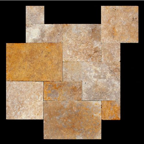 Naturstein Fliesen Travertin Gold OR (3 cm) - 1 qm