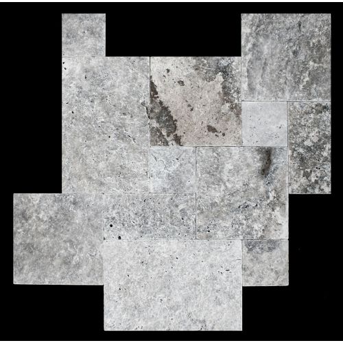 Naturstein Fliesen Travertin Silver Grey OR (1,2 cm) - 1 qm