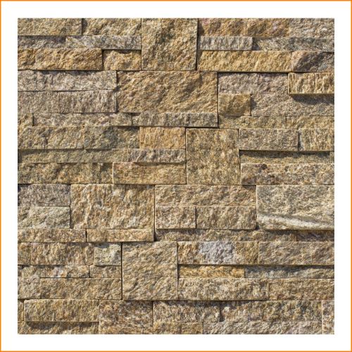 1 Muster - W-020 - Granit - Wandverkleidung - Stein-Wand - Naturstein-Mauer - Natursteinwand