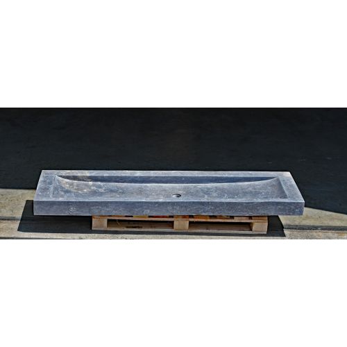 Marmor XXL Waschbecken mit glatter Kante 