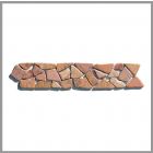 1 Bordüre - BO-556- Marmor - Mosaikfliesen - Toskana Rot - Naturstein -
