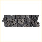 Marmor Bruchstein Bordüre 10 x 30 cm in Anthrazit – elegante Natursteinbordüre mit rustikalem Charakter für stilvolle Wand- und Bodenakzente. Marmor Bruchstein Bordüre 10 x 30 cm in Anthrazit – elegante Natursteinbordüre mit rustikalem Charakter für stilvolle Wand- und Bodenakzente.