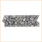 1 Bordüre - BO-340 - Marmor - Mosaik-Fliesen - Hellgrau - Naturstein - 1 Bordüre - BO-340 - Marmor - Mosaik-Fliesen - Hellgrau - Naturstein -