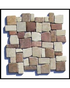 1 qm - M-017 - Mosaik - Natursteinfliesen - Bruchsteinmosaik - Marmormosaik