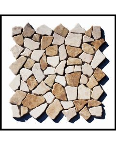 1 qm - M-022 - Mosaik - Fliesen - Bruchstein-Mosaik - Marmor-Mosaik