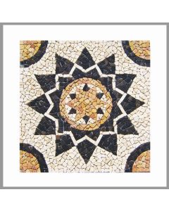 RO-001 - Marmor Mosaik Rosone - Mosaikfliesen - Wand-Design - Boden-Design - Naturstein