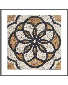 RO-002 - Marmor Rosone - Mosaik-Fliesen - Wand-Design - Boden-Design - Naturstein-Mosaik
