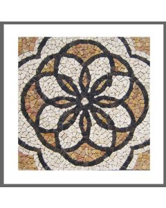 RO-002 - Marmor Rosone - Mosaik-Fliesen - Wand-Design - Boden-Design - Naturstein-Mosaik