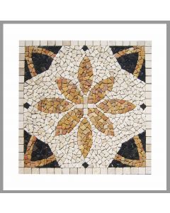 RO-005 - Marmor Rosone - Mosaik-Fliesen - Wand-Design - Boden-Design - Naturstein-Mosaik