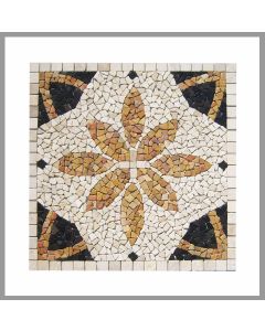 RO-005 - Marmor Rosone - Mosaik-Fliesen - Wand-Design - Boden-Design - Naturstein-Mosaik