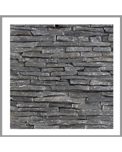 1 Muster - W-008 - Schiefer - Wanddesign - Steinwand - Natursteinmauer - Natursteinwand