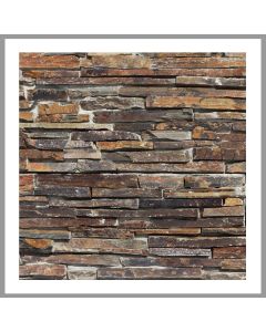 1 Muster - W-004 - Schiefer - Wanddesign - Steinwand - Wall-Design - Naturstein-Wand