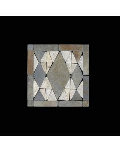 1 Fliese - Mosaik Fliesen Design - Quarzit Seda - Wand-Design - Boden-Design