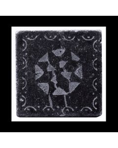 1 Fliese - Mosaik Fliesen Design - Black Limestone Wabi Antik - Wand-Design - Boden-Design