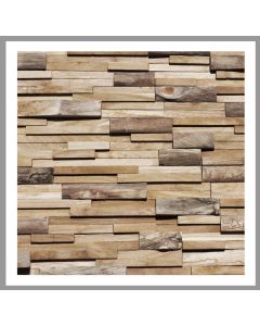 1 qm - HO-010 - Hulubelu - Teak-Holz - Wand-Verblender - Holz-Design - Holz-Verkleidung - Wand-Verkleidung -
