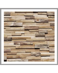 1 qm - HO-010 - Hulubelu - Teak-Holz - Wand-Verblender - Holz-Design - Holz-Verkleidung - Wand-Verkleidung -