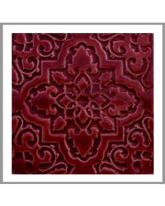 1 Fliese - Wand-Design - Design Fliesen - Rot Orientstern - Wall-Design -