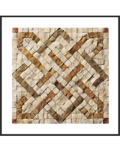 1 Fliese - Wand-Design - Naturstein Fliesen - Mosaik Design - Andalucia 028 - Design-Tiles