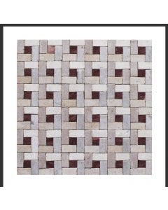 1 Fliese - Wand-Design - Design Mosaik Fliesen - Living 048 - Wall-Design -