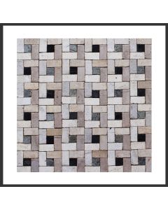 1 Fliese - Wand-Design - Design Mosaik Fliesen - Living 049 - Wall-Design -
