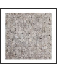 1 Fliese - Naturstein Mosaik - Monochrom 014 - Design Fliesen - Wand-Design - Marmormosaik