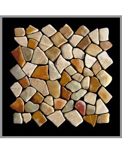 1 qm - M-005 - Mosaik - Provence - Naturstein - Fliesen - Marmor - Onyx - Bruchsteinmosaik
