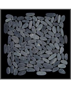 1 Mosaikfliese - SL-T127 - Uzbekistan Kloof Schliff - Kieselsteinmosaik - Naturstein-Mosaik - Bodenfliesen - Wandfliesen