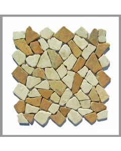 1 Mosaikfliese - M-013 - Mosaikfliesen - Naturstein - Grasse - Provence - Mediterran - Boden-Design - Wand-Design