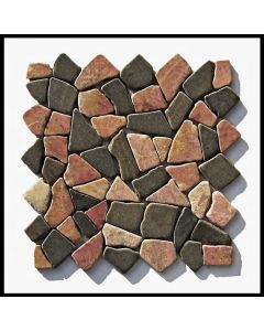1 qm - M-007 - Mosaik - Naturstein - Fliesen - Marmor - Bruchsteinmosaik - Marmormosaik