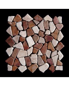 1 qm - M-004 - Mosaik - Naturstein - Fliesen - Marmor - Bruchsteinmosaik - Marmormosaik