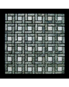 Mosaik Quarzit Green White - 1 qm