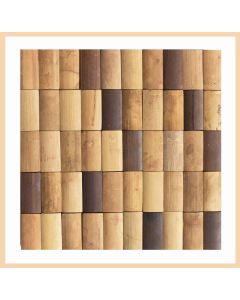 1 qm - BM-001 - Andaman - Bambus - Mosaik - Fliesen - Holz-Paneele - Wand-Dekoration - Wand-Verblender - Bamboo-Design - Bamboo Mosaic -