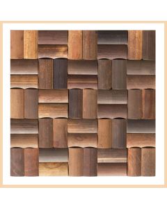 1 qm - BM-005 - Praslin - Bambus - Mosaik - Fliesen - Holz-Design - Wand-Verblender - Wand-Paneele - Bamboo-Mosaic - Bamboo-Design