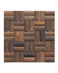 1 Fliese - BM-005 - Praslin - Bambus - Mosaikfliesen - Holzdesign - Holzpaneele - Bambus-Design - Wall Wood Panel