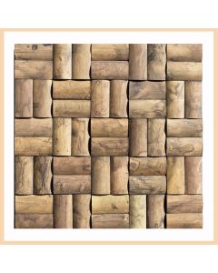 1 qm - BM-007 - Grande Comore - Bambus - Mosaik - Fliesen - Holz-Design - Wand-Verkleidung - Wand-Verblender - Paneele - Bamboo-Mosaic