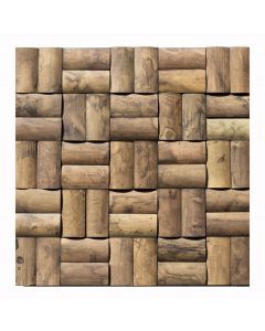1 Fliese - BM-007 - Grande Comore - Bambus - Mosaik-Fliesen - Holz-Design - Holz-Verblender - Bambus-Design - Bamboo-Mosaic
