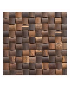 1 Fliese - BM-012 - Kangaroo Island - Bambus - Mosaikfliesen - Holz-Verblender - Holzpaneele - Bamboo Mosaic -