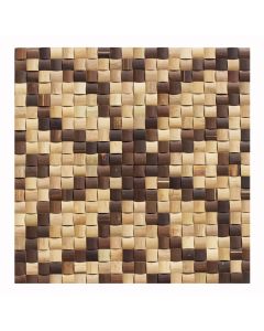 1 Rosone - BM-013 - Cerf - Bambus - Mosaikfliesen - Wandverblender - Wandfliesen - Bamboo Mosaic -