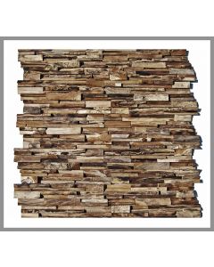 1 qm - HO-003 - Merapi - Teak - Wand-Verblender - Holz-Design - Holz-Verkleidung - Wand-Verkleidung -