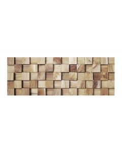 HO-004 - Kelimutu - Wanddesign - Holz-Verblender - Wandverkleidung - Teakholz - Holz Mosaik