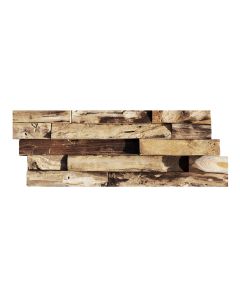 HO-008 - Agung - Wanddesign - Holz Mosaik - Wandverblender - Wandverkleidung - Teakholz