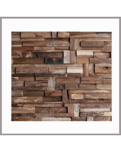 1 qm - HO-014 - Sinabung - Teak Holz - Wandverblender - Holz-Design - Holzverkleidung - Wandverkleidung -